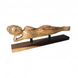 Buda tumbado de madera