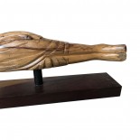 Buda tumbado de madera