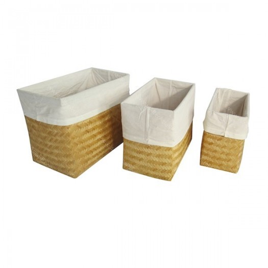 Set 3 cestos rectangulares
