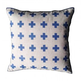 Funda cojín cruces suiza
