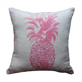 funda cojín piña rosa