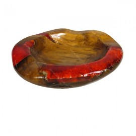 Bowl madera y resina roja